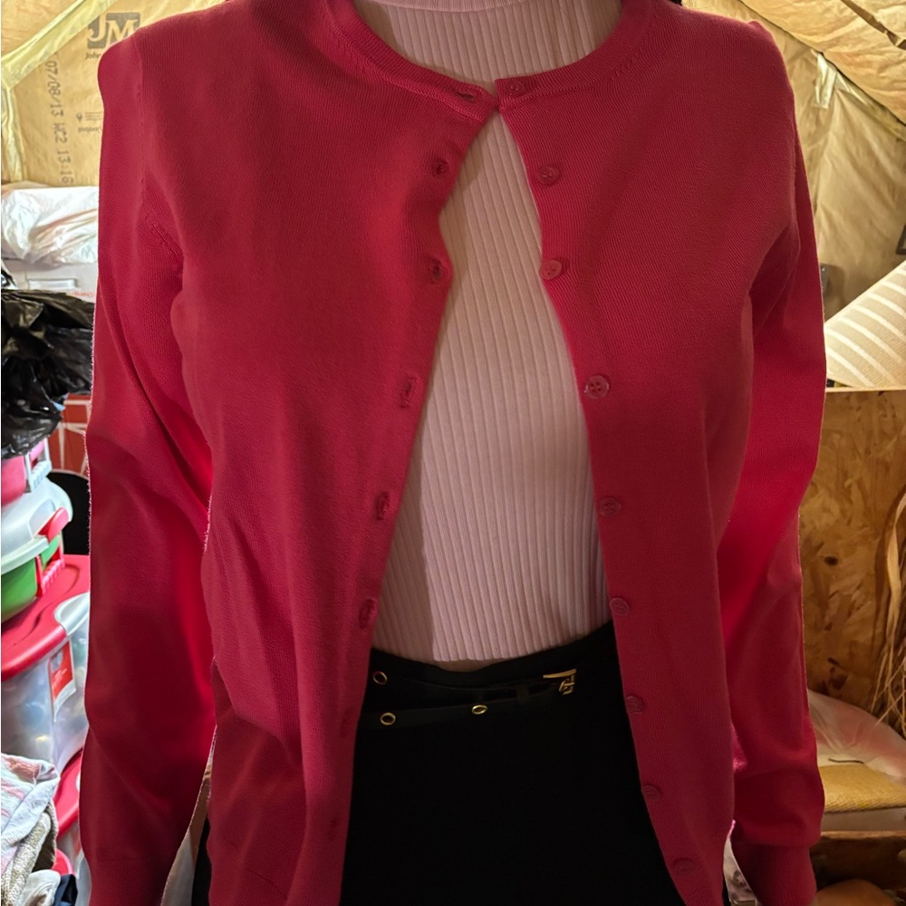 Women's Urban Coco Pink Cardigan Sweater Size M